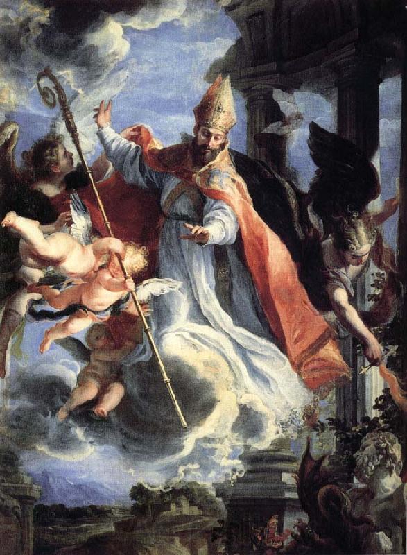 COELLO, Claudio Triumph ot St.Augustine France oil painting art
